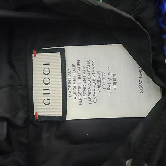 Silk Nylon Monogram Psychedelic Rain Hood Black - Picture 3 of 4